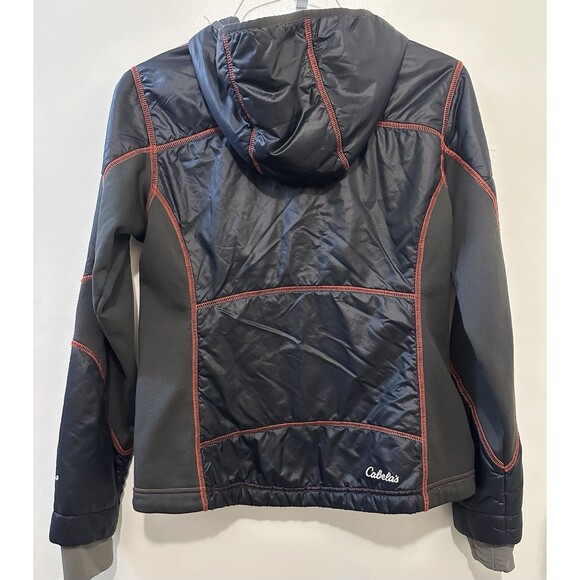 Cabela’s XPG Primaloft Polartec Hooded Jacket Women’s M Black Softshell - Picture 3 of 5